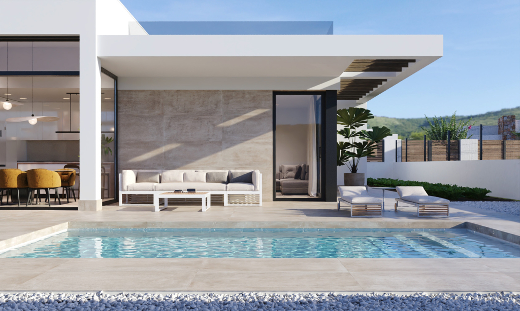 Poolside porch villas maria